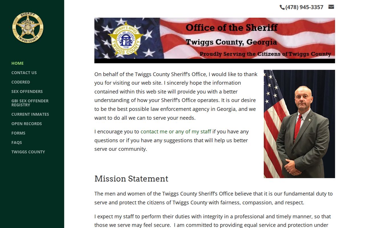 Twiggs County warrant records sheriff website